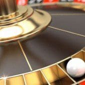 roulette ball on wheel