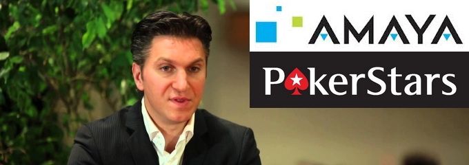 david baazov with pokerstars amaya logos