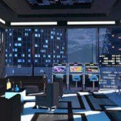 inside a casino using virtual reality headset
