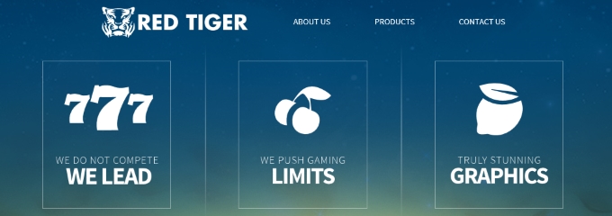 red tiger gaming home page