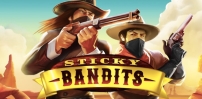 sticky bandits slot logo