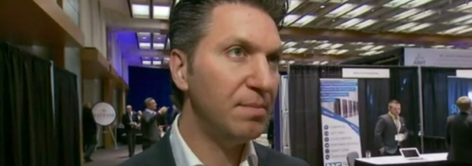 david baazov being interviewed at a show