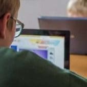 children on laptops