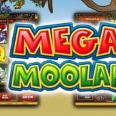 mega moolah slot screenshots and logo
