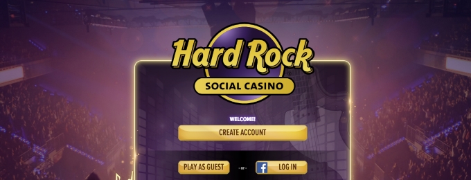 hard rock social casino login screen
