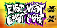 East Coast vs West Coast slot artwork