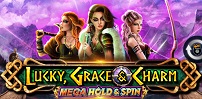 lucky, grace & charm slot logo