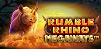 Rumble Rhino Megaways slot artwork