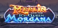 Merlin and the Ice Queen Morgana slot artwork