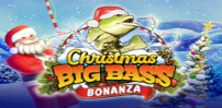 Logo for Christmas Big Bass Bonanza slot by Reel Kingdom