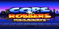 Logo for Cops 'n' Robbers Megaways slot from Inspired Gaming
