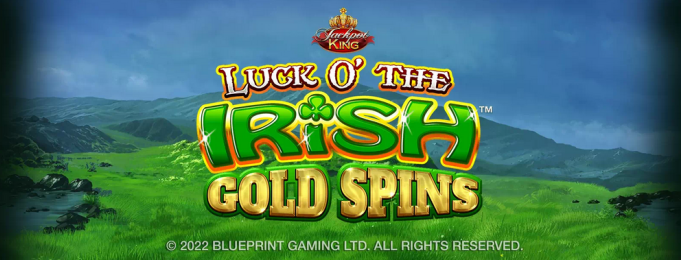 luck o' the Irish slot Gold Spins Jackpot King logo