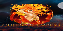 Queen of Embers slot logo by 1X2 Gaming