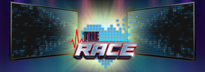 The Race Megaways slot logo from BTG