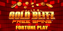 Logo for Gold Blitz Free Spins slot from BluePrint Gaming
