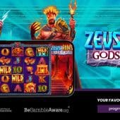zeus vs hades gods of war slot banner