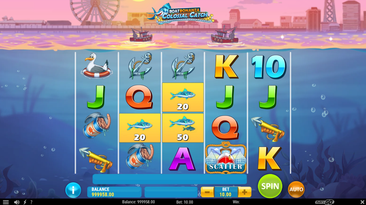 boat bonanza colossal catch slot base game