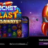 rocket blast megaways slot banner