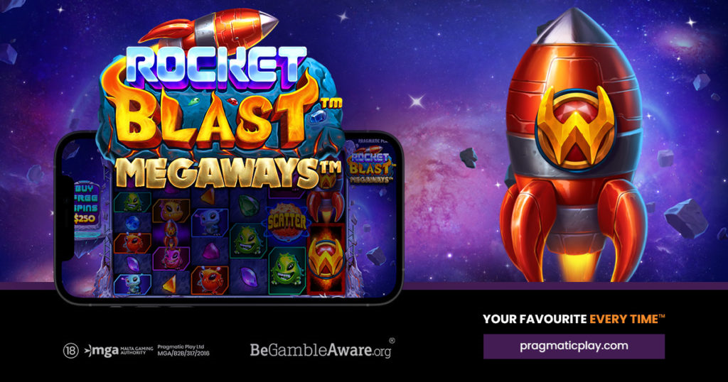 rocket blast megaways slot banner