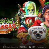 invading vegas las christmas slot playn go banner