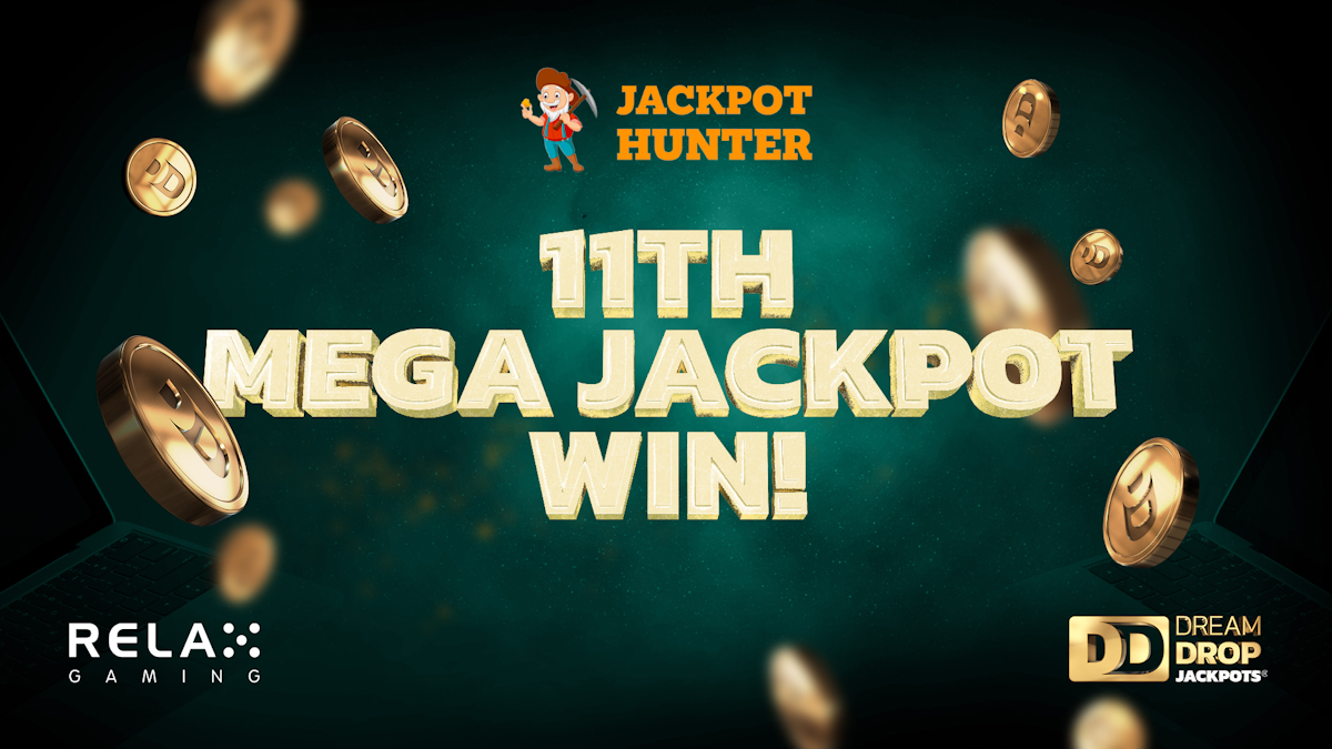 relax gaming 11th mega jackpot win dream drop banner