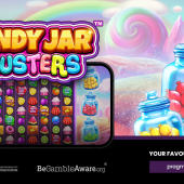 candy jar clusters slot banner