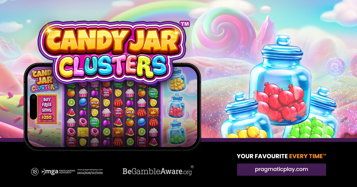candy jar clusters slot banner