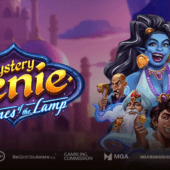 mystery genie fortunes of the lamp slot banner by playn' go