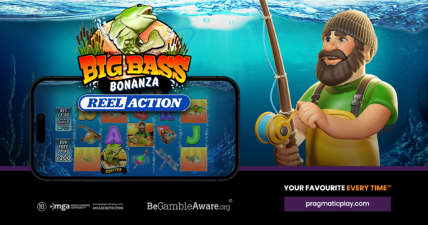 big bass bonanza reel action slot banner by reel kingdom