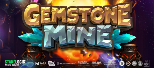 gemstone mine slot banner by stakelogic