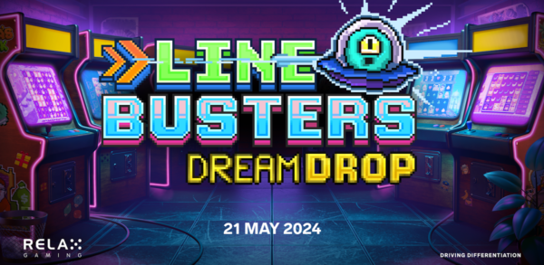 line busters dream drop slot banner by relax gaming