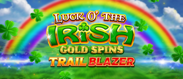 luck o the irish gold spins trail blazer slot banner by blueprint gaming