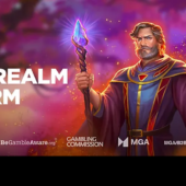 merlin realm of charm play'n go slot banner which is due in june