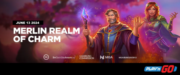 merlin realm of charm play'n go slot banner which is due in june