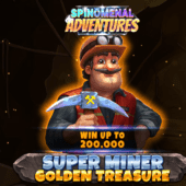 super miner golden treasure banner by spinomenal