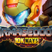 armageddon 10k ways slot banner by yggdrasil x reelplay