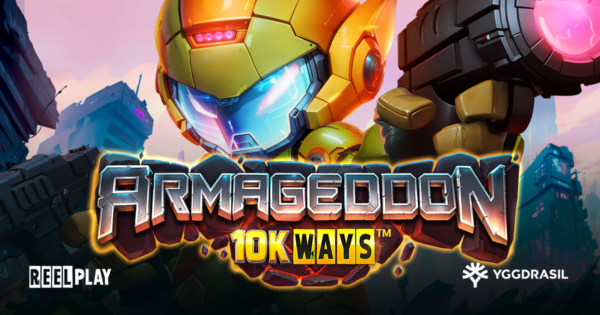 armageddon 10k ways slot banner by yggdrasil x reelplay