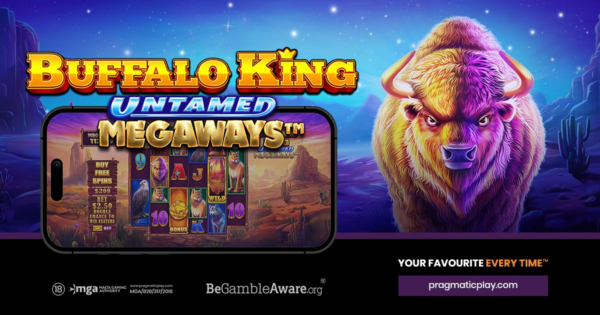 buffalo king untamed megaways slot banner by pragmatic play