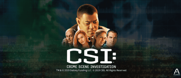 csi: crime scene investigation slot banner by atlantic digital