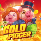 gold pigger slot banner by fantasma games
