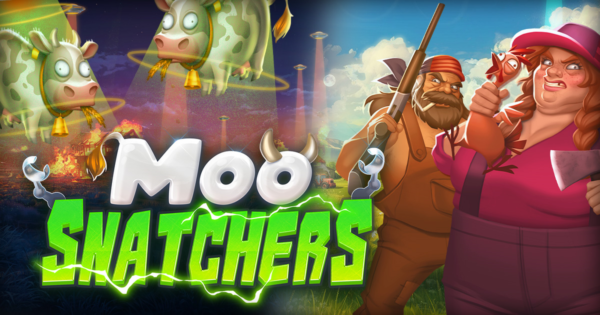 moo snatchers slot banner by kalamba games