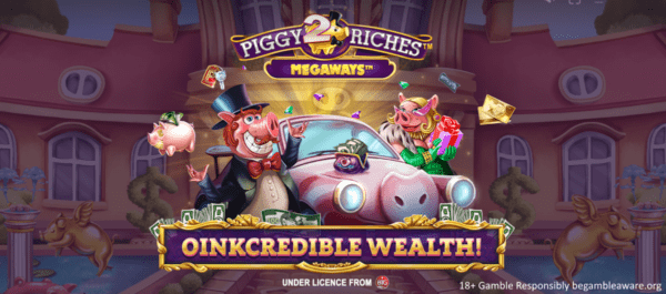 piggy riches 2 megaways slot banner red tiger x netent