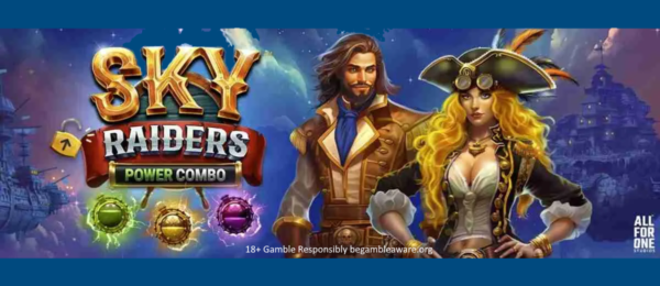 sky raiders power combo slot banner by all for one studios