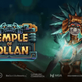 temple of tollan slot banner by play'n go