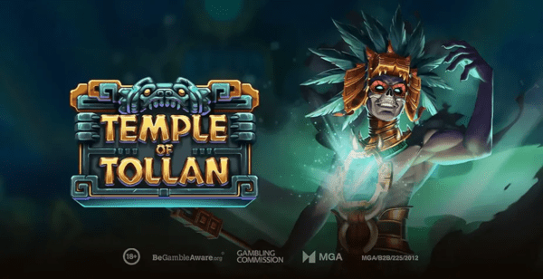 temple of tollan slot banner by play'n go
