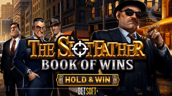 the slotfather book of wins slot cover from Betsoft