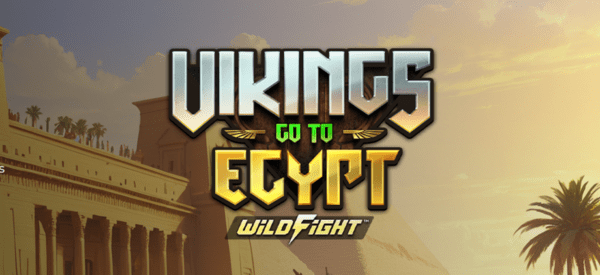vikings go to egypt wild fight slot banner by yggdrasil