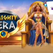 almighty hera slot banner by indigo magic
