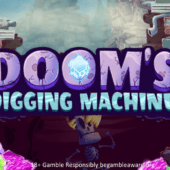 doom's digging machine slot banner by octoplay