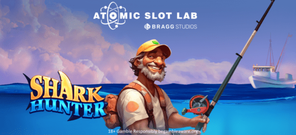 shark attack slot banner by atomic slot lab